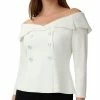 Adrianna Papell Women's Off-The-Shoulder Top