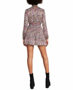 Steve Madden Women's Natalie Smocked Floral Mini Dress -Anne Klein Sales Store 23022166 fpx