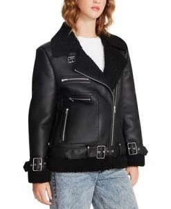 Steve Madden Women's Quinn Faux Leather Lined Moto Jacket 7 Steve Madden Women's Quinn Faux Leather Lined Moto Jacket -Anne Klein Sales Store 23022176 fpx
