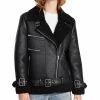 Steve Madden Women's Quinn Faux Leather Lined Moto Jacket
