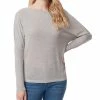 Jessica Simpson Women's Giana Long-Sleeve Boatneck Top