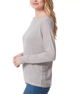 Jessica Simpson Women's Giana Long-Sleeve Boatneck Top -Anne Klein Sales Store 23024262 fpx