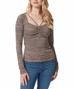 Jessica Simpson Women's Inara Knit Sweetheart-Neckline Top