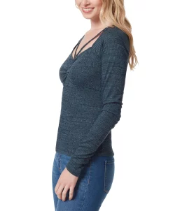 Jessica Simpson Women's Inara Knit Sweetheart-Neckline Top -Anne Klein Sales Store 23024492 fpx