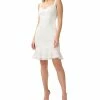 Adrianna Papell Women's Embroidered Ruffled-Hem Dress