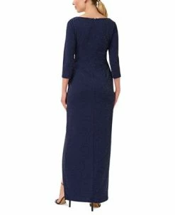 Adrianna Papell Women's Metallic Square-Neck Gown -Anne Klein Sales Store 23034110 fpx