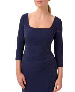 Adrianna Papell Women's Metallic Square-Neck Gown -Anne Klein Sales Store 23034111 fpx