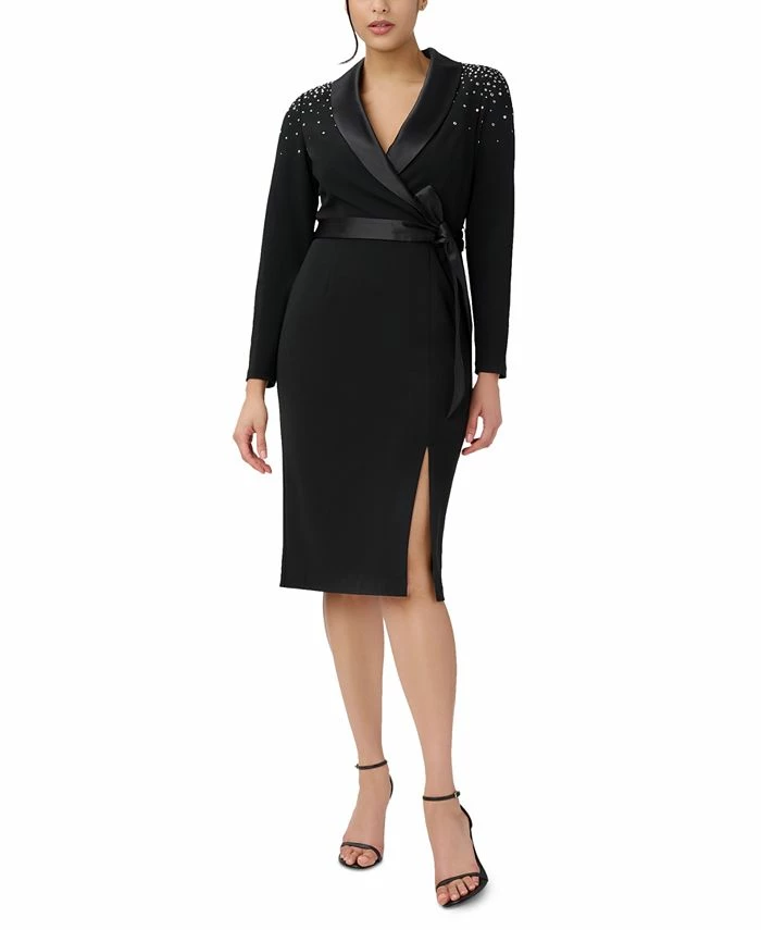 Adrianna Papell Women's Tuxedo Sheath Dress 1 Adrianna Papell Women's Tuxedo Sheath Dress