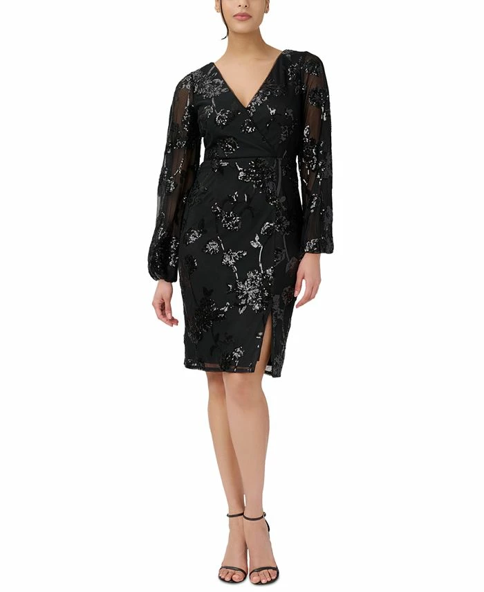 Adrianna Papell Women's Sequined Sheath Dress 1 Adrianna Papell Women's Sequined Sheath Dress
