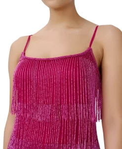 Adrianna Papell Women's Beaded Fringe Shift Dress -Anne Klein Sales Store 23034328 fpx