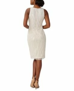 Adrianna Papell Women's High-Neck Embellished Sheath Dress -Anne Klein Sales Store 23034421 fpx