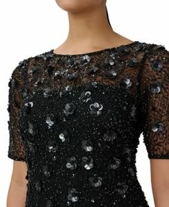 Adrianna Papell Beaded Floral Sheath Dress 8 Adrianna Papell Beaded Floral Sheath Dress -Anne Klein Sales Store 23034459 fpx