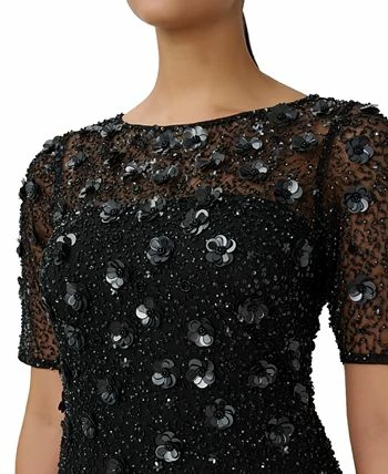 Adrianna Papell Beaded Floral Sheath Dress 3 Adrianna Papell Beaded Floral Sheath Dress - Image 3