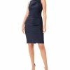 Adrianna Papell Women's Metallic Ruched Sheath Dress