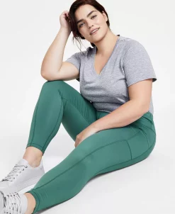 ID Ideology Women's Compression High-Waist Side-Pocket 7/8 Length Leggings, XS-4X, Created For Macy's -Anne Klein Sales Store 23046580 fpx