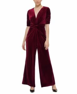 Vince Camuto Lvet Twist-Front Jumpsuit
