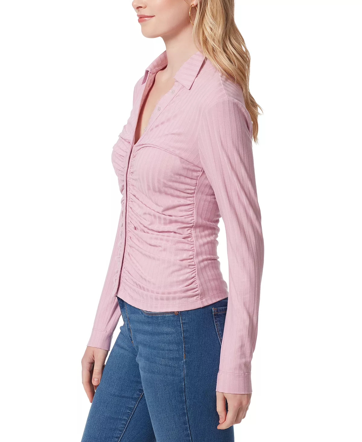 Jessica Simpson Women's Wren Collared Button-Up Top 8 Jessica Simpson Women's Wren Collared Button-Up Top - Image 8