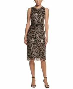 Vince Camuto Women's Sequin-Pattern Bodycon Dress