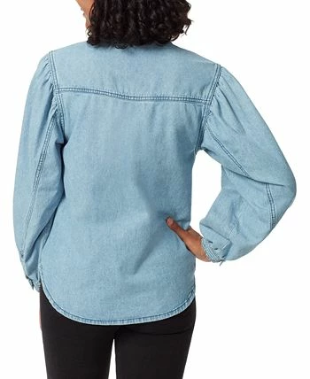Sam Edelman Women's Farah Puff-Sleeve Denim Shirt 2 Sam Edelman Women's Farah Puff-Sleeve Denim Shirt - Image 2