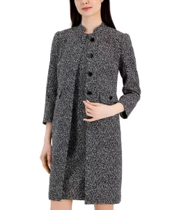 Anne Klein Women's Audrey Hepburn Jacquard Topper Jacket -Anne Klein Sales Store 23098449 fpx