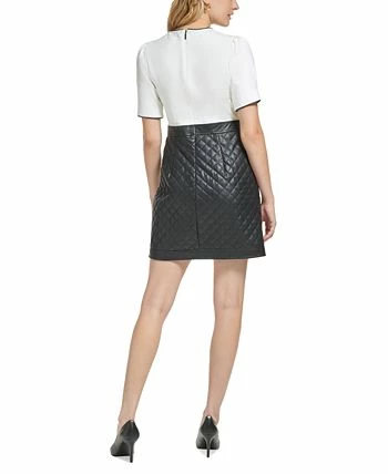 Karl Lagerfeld Paris Women's Mixed-Media Sheath Dress 2 Karl Lagerfeld Paris Women's Mixed-Media Sheath Dress - Image 2