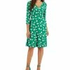 Kasper Women's Maura Printed Surplice-Neck Dress