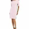 Kasper Women's Ellen Crewneck Side-Stripe Shift Dress