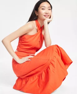 And Now This Women's A-Line Ruffled Tiered Midi Skirt -Anne Klein Sales Store 23109874 fpx