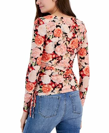 INC International Concepts Women's Printed Mesh Side-Tie Top, Created For Macy's 2 INC International Concepts Women's Printed Mesh Side-Tie Top, Created For Macy's - Image 2