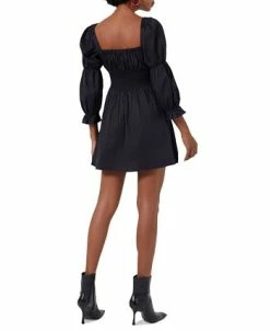 French Connection Women's Sindy Cotton Sateen Smocked Mini Dress -Anne Klein Sales Store 23111025 fpx