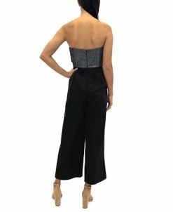 Sam Edelman Women's Cady Metallic Bow-Bodice Jumpsuit -Anne Klein Sales Store 23139196 fpx