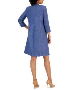Kasper Women's Tweed Topper & Tweed Belted Dress -Anne Klein Sales Store 23147217 fpx