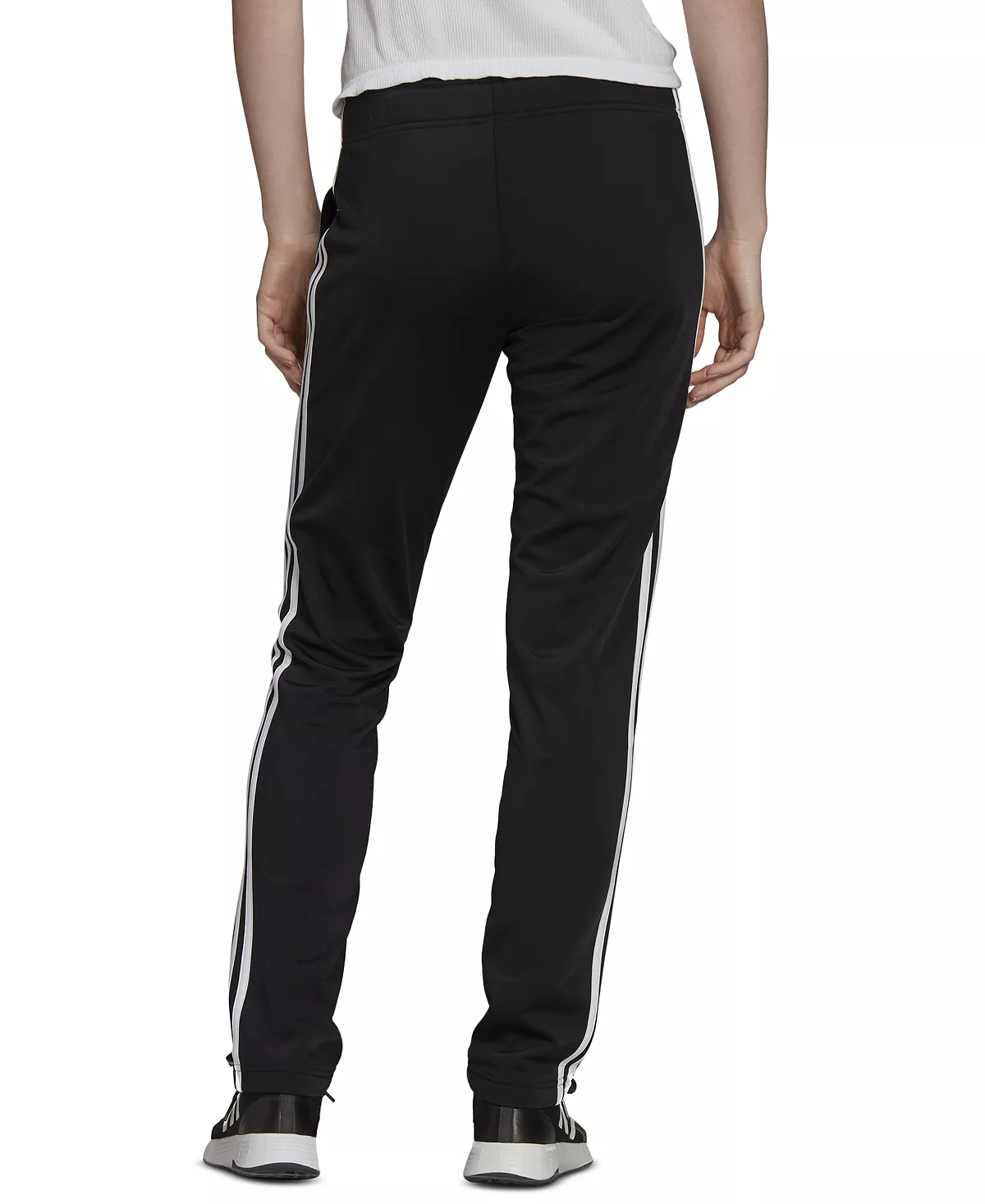 ADIDAS Women's Essentials Warm-Up Tapered 3-Stripes Track Pants 3 ADIDAS Women's Essentials Warm-Up Tapered 3-Stripes Track Pants - Image 3