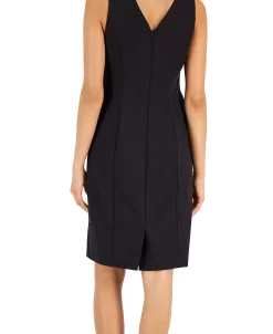 Anne Klein Women's Compression V-Neck Sheath Dress -Anne Klein Sales Store 23151138 fpx