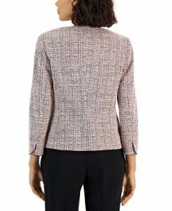 Anne Klein Women's Stretch Jacquard Tweed Cardigan Jacket -Anne Klein Sales Store 23151153 fpx