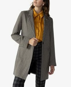 Sanctuary Women's Carly Houndstooth Longline Blazer