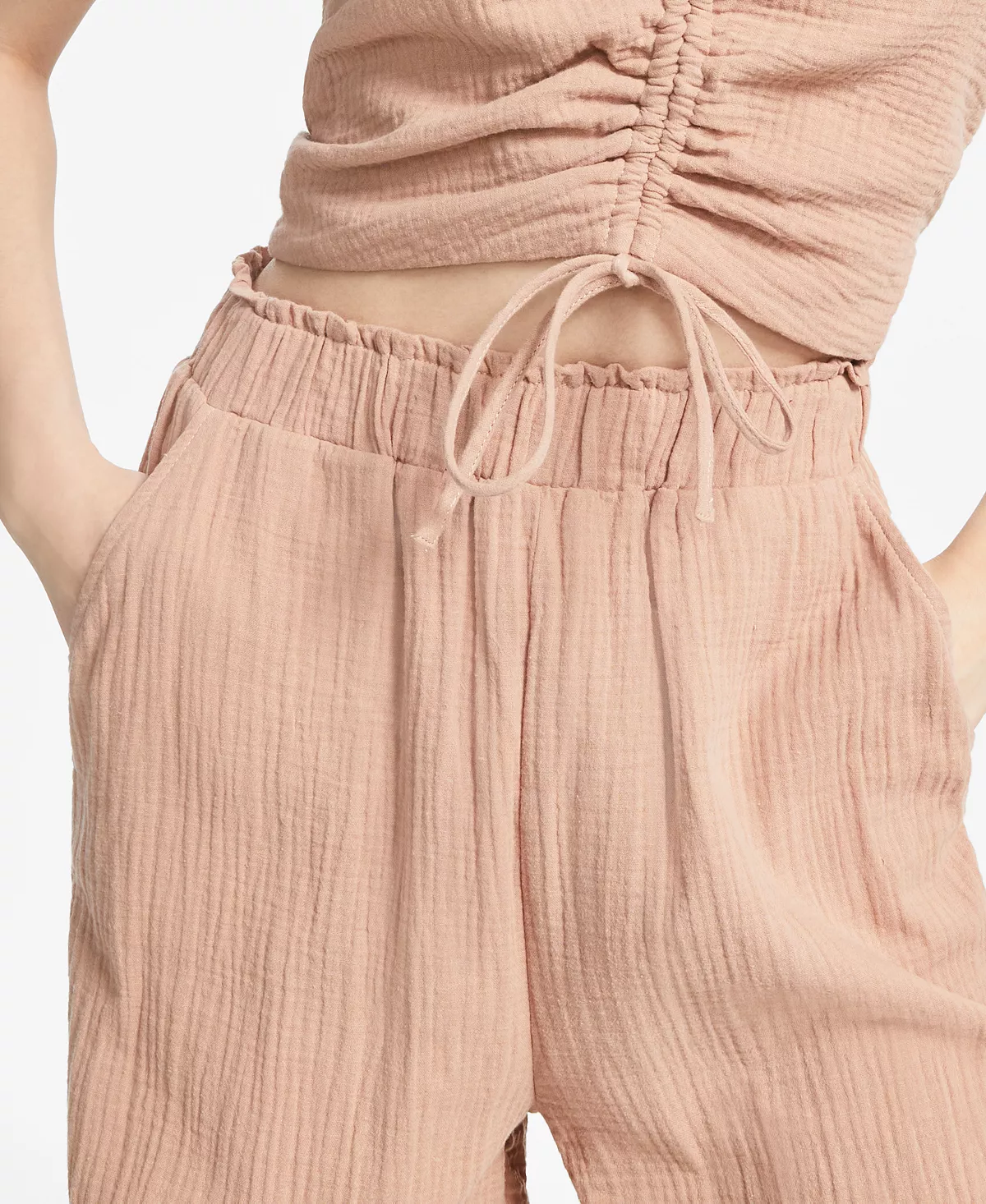 And Now This Women's Textured High-Rise Pull-On Pants 4 And Now This Women's Textured High-Rise Pull-On Pants - Image 4