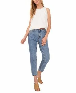 Vince Camuto Women's Shirred-Neck Sleeveless Blouse 7 Vince Camuto Women's Shirred-Neck Sleeveless Blouse -Anne Klein Sales Store 23186214 fpx