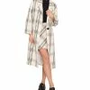 Vince Camuto Women's Plaid Single-Button Lapel Coat