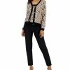 Anne Klein Women's Jacquard Cardigan & Trimmed Sleeveless Sweater Top