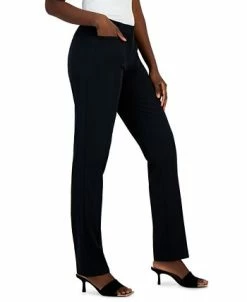Alfani Women's Essential Mid-Rise Straight-Leg Pants, Created For Macy's -Anne Klein Sales Store 23214345 fpx