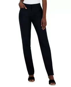 Alfani Women's Essential Mid-Rise Straight-Leg Pants, Created For Macy's -Anne Klein Sales Store 23214346 fpx