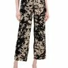 Alfani Women's Printed Pleated Bodre Pull-On Pants, Created For Macy's