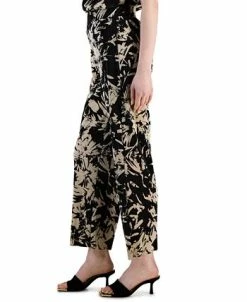 Alfani Women's Printed Pleated Bodre Pull-On Pants, Created For Macy's -Anne Klein Sales Store 23214364 fpx