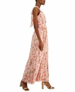 INC International Concepts Women's Floral-Print Halter-Neck Maxi Dress, Created For Macy's -Anne Klein Sales Store 23219794 fpx