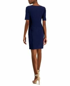 Anne Klein Women's Maryellen Notch-Neck Shift Dress 6 Anne Klein Women's Maryellen Notch-Neck Shift Dress -Anne Klein Sales Store 23220216 fpx