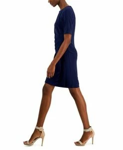 Anne Klein Women's Maryellen Notch-Neck Shift Dress 7 Anne Klein Women's Maryellen Notch-Neck Shift Dress -Anne Klein Sales Store 23220217 fpx