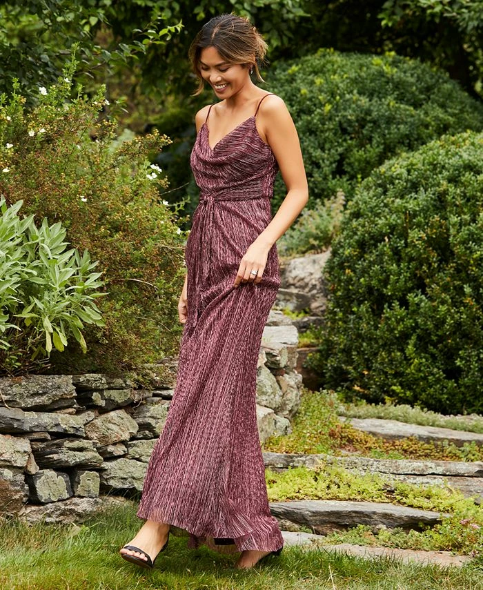 Adrianna Papell Women's Cowl-Neck Tie-Front Dress 4 Adrianna Papell Women's Cowl-Neck Tie-Front Dress - Image 4