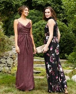 Adrianna Papell Women's Cowl-Neck Tie-Front Dress 11 Adrianna Papell Women's Cowl-Neck Tie-Front Dress -Anne Klein Sales Store 23220461 fpx