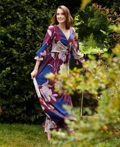 Adrianna Papell Women's Printed Tie-Waist Long-Sleeve Dress -Anne Klein Sales Store 23220471 fpx